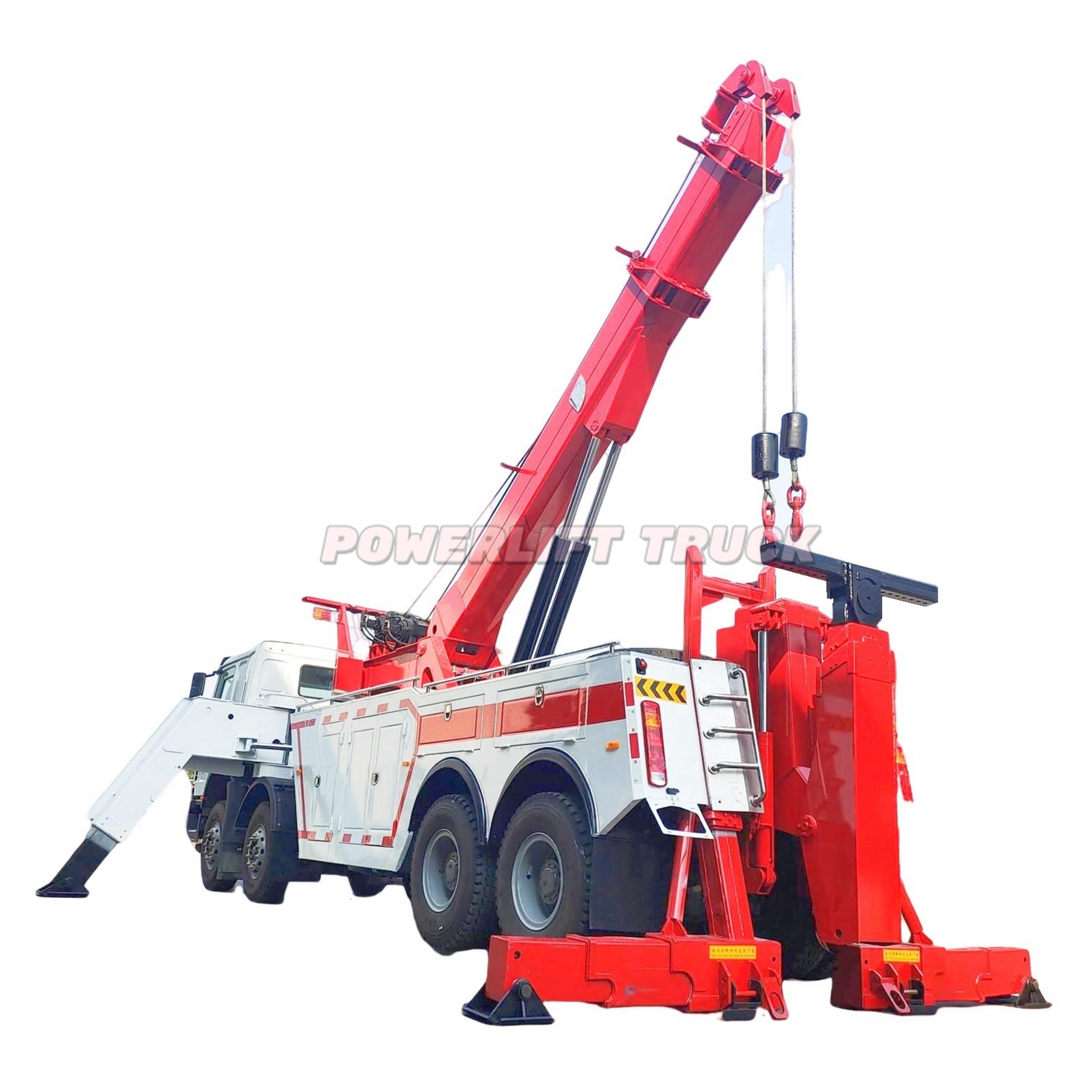 50Ton Diesel Fifth Wheel Heavy Duty Tow Truck New Condition Rotor Wrecker Truck Body 2*30Ton Car Carrier Rescue Towing Vehicle